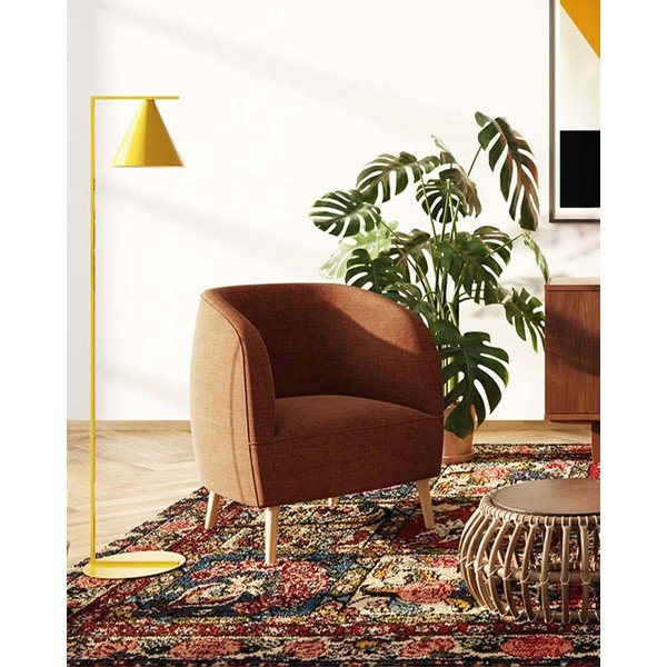 Kreslo v tehlovej farbe Licio – Ame Yens-image-1