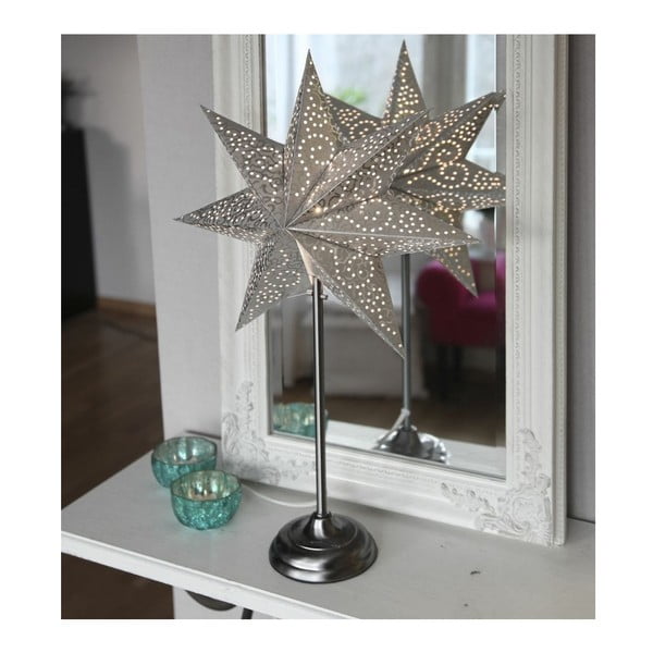 Svietiaca hviezda v zlatej farbe so stojanom Best Season Antique Gold, 55 cm-image-1