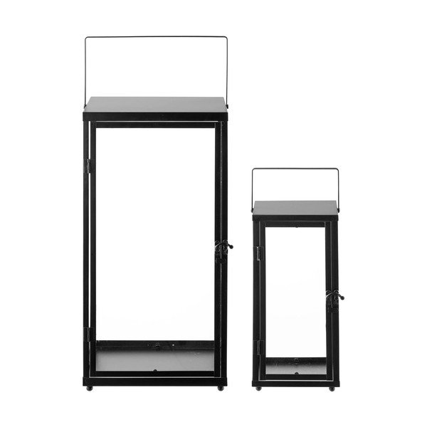 Sklenený lampáš 2 ks (výška  50 cm) Ibra – House Nordic-image-4