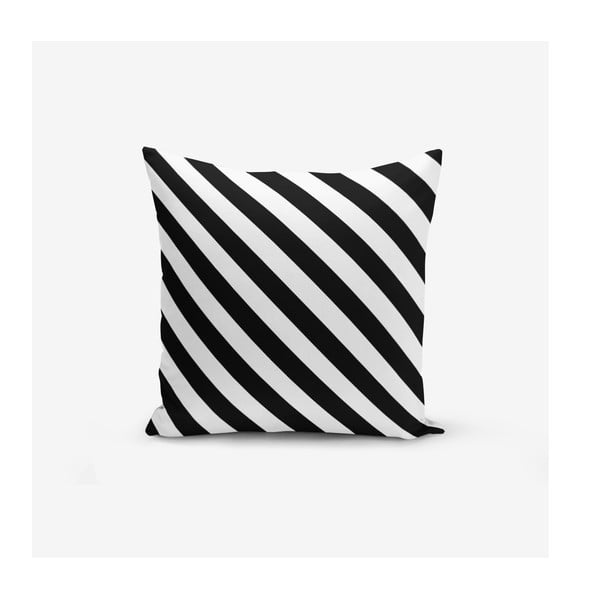 Súprava 4 obliečok na vankúše Minimalist Cushion Covers BW Graphic Patterns, 45 x 45 cm-image-3