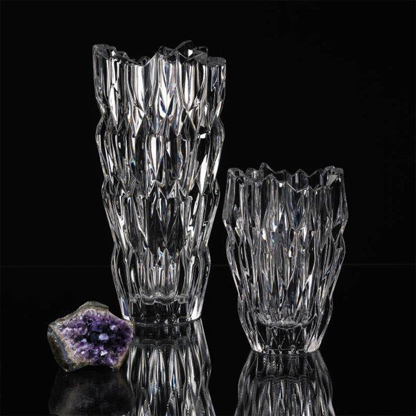 Váza z krištáľového skla Nachtmann Qaurtz, výška 16 cm-image-1