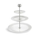 Trojposchodový biely porcelánový etažér Kähler Design Hammershoi Etagere, ⌀ 28 cm