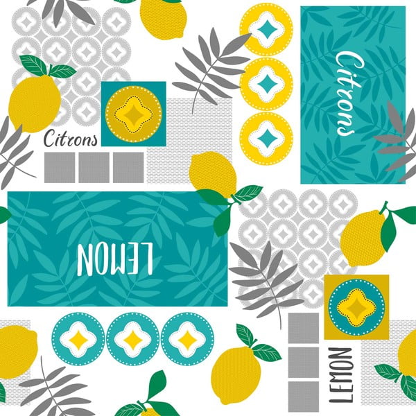 Umývateľný obrus z PVC 140x240 cm Citronnade – douceur d'intérieur-image-1