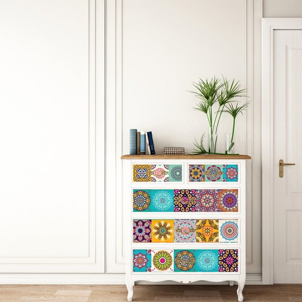 Sada 60 samolepiek na nábytok Ambiance Tiles Stickers For Furniture Ugo, 20 × 20 cm