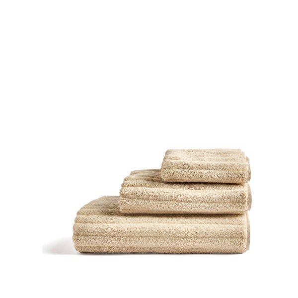Béžový froté bavlnený uterák 30x50 cm Navira – Kave Home-image-4