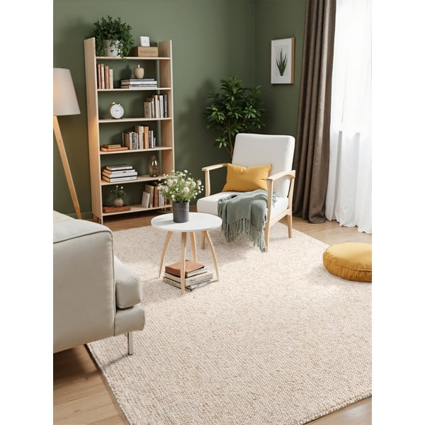 Krémovobiely prateľný koberec 160x230 cm Rocco Cream – Elle Decoration-image-1