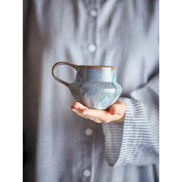 Svetlomodré hrnčeky v súprave 4 ks z kameniny 300 ml Bessie – Bloomingville-image-4