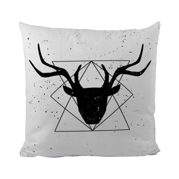 Vankúš Black Shake Geometric Deer, 50x50 cm