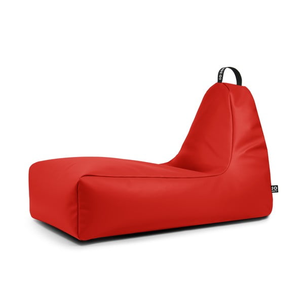 Červený sedací vak z imitácie kože Chill XXL – So Soft?