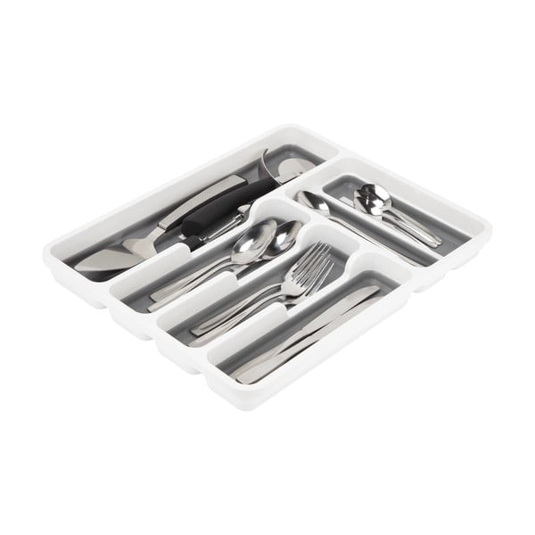 Sivo-biely protišmykový organizér na príbory Addis-image-1