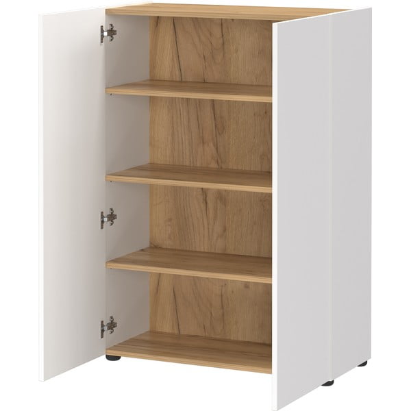 Biela predsieňová zostava v dekore duba 74x200x33 cm Alviano – Germania-image-3