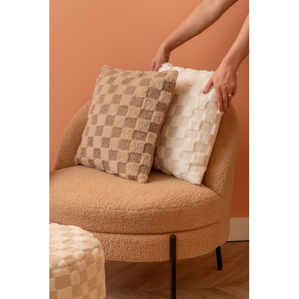 Dekoračný vankúš z mikroplyšu 45x45 cm Checker – PT LIVING-image-1