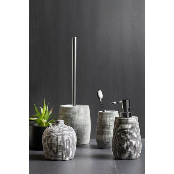 Bielo-čierna úložná dóza z kameniny Wenko Gilba-image-1