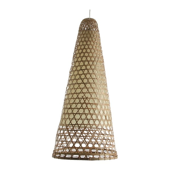 Závesné bambusové svietidlo VICAL HOME Adelia, Ø 37 cm