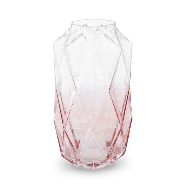 Ružová sklenená váza (výška  28 cm) Brice – Premier Housewares