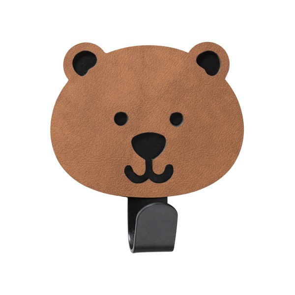 Hnedý oceľový háčik bez vŕtania Bear Nupo – LIND DNA