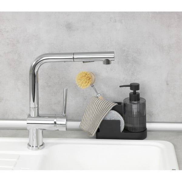 Čierny polyresinový stojan na umývacie prostriedky Pina – Wenko-image-2