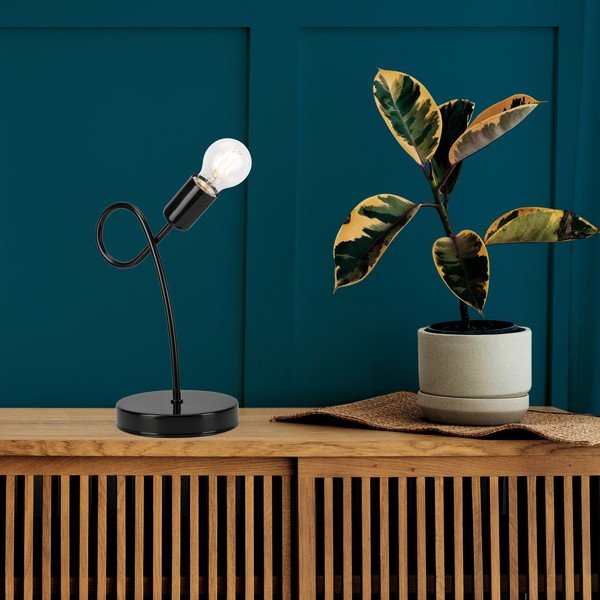 Čierna stolová lampa - LAMKUR-image-3