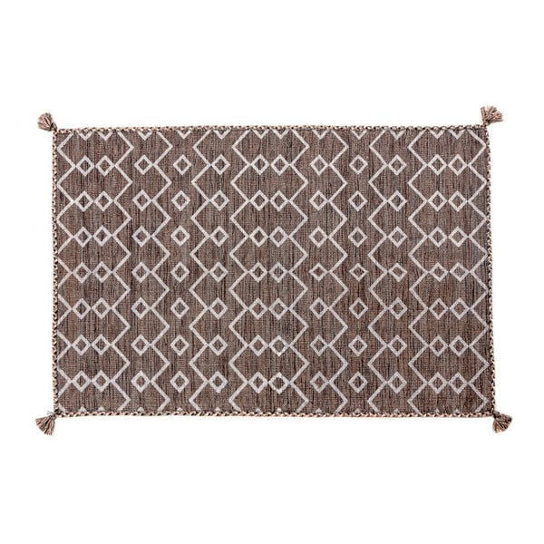 Hnedý ručne tkaný koberec Navaei & Co Elegant Kilim 062, 110 x 60 cm