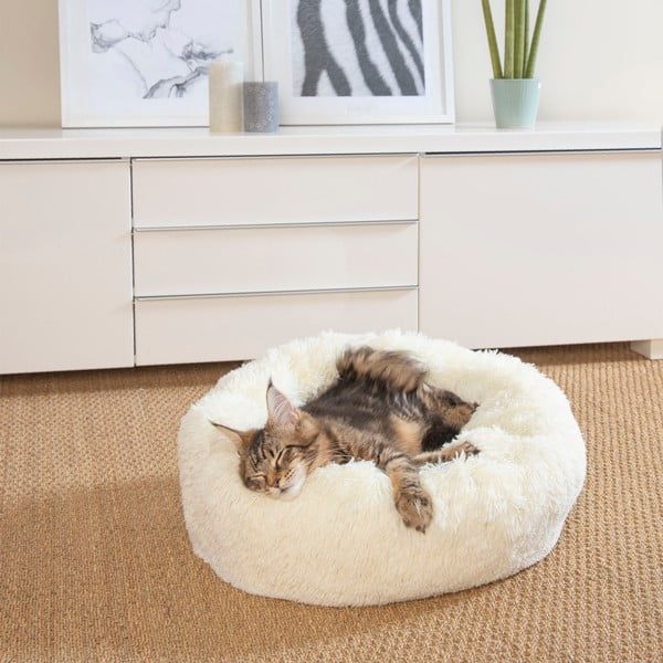 Krémový pelech pre psa ø 55 cm – Love Story-image-1