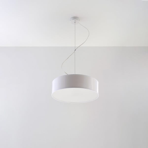 Biele závesné svietidlo ø 35 cm Atis – Nice Lamps