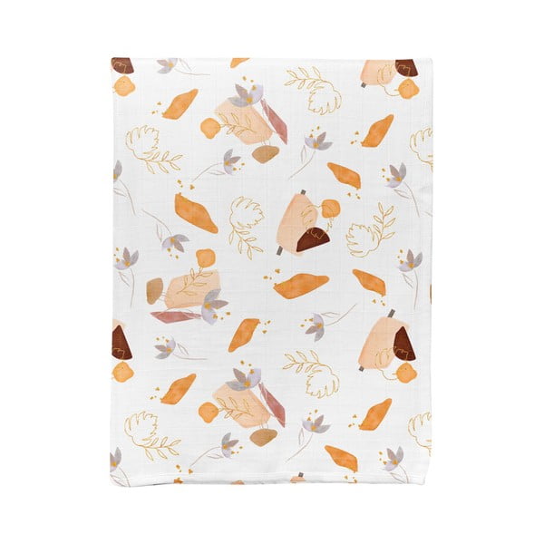 Biela mušelínová detská deka 75x100 cm Boho – Mijolnir