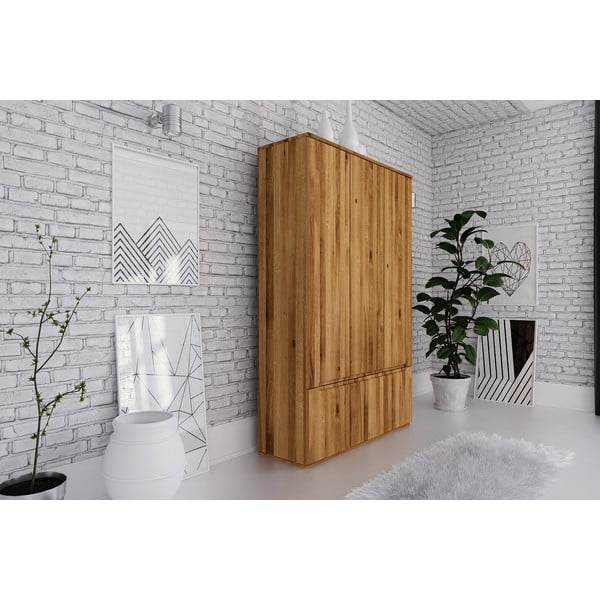 Šatníková skriňa z dubového dreva 135x206 cm Vento 3 - The Beds-image-1