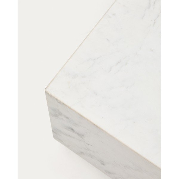 Biely mramorový konferenčný stolík 50x100 cm Sorein – Kave Home-image-4