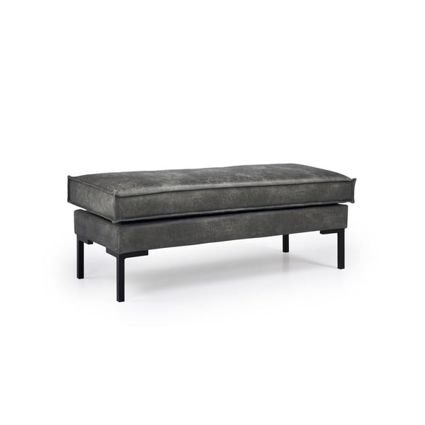 Tmavosivá podnožka z imitácie kože Rate - Scandic-image-2