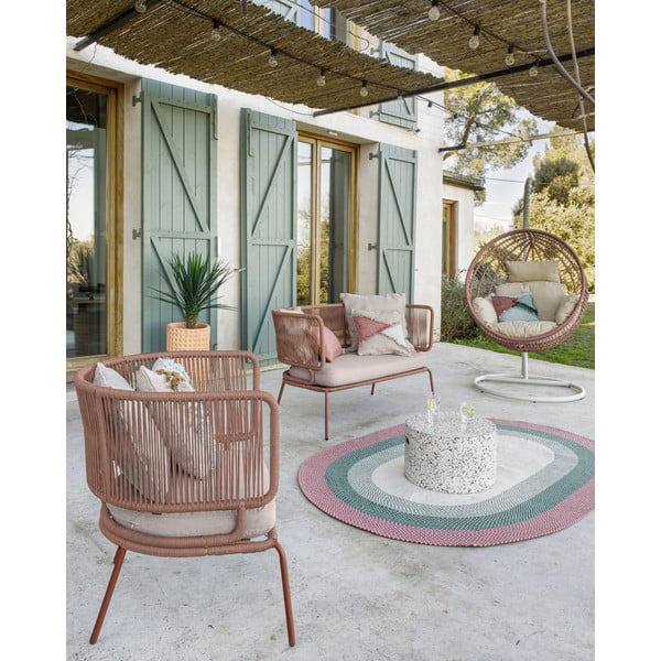 Biely betónový odkladací stolík Kave Home Jenell, ⌀ 52 cm-image-4