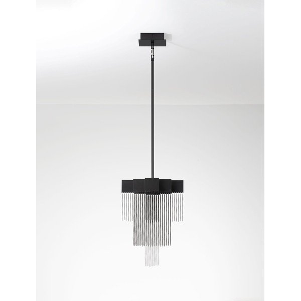 Matne čierne oceľové LED závesné svietidlo so stmievačom Revια – Nova Luce-image-4