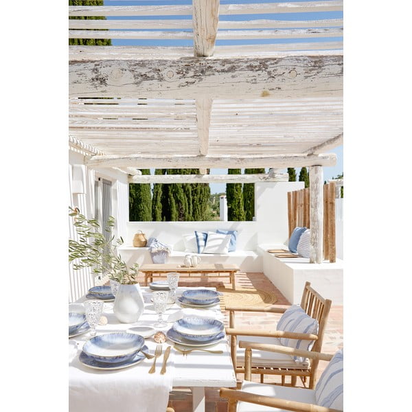 Biela kameninová miska s béžovým okrajom Costa Nova Brisa, ⌀ 10 cm-image-1