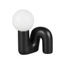 Čierna keramická stolová lampa (výška  21,5 cm) Quinn – Reality