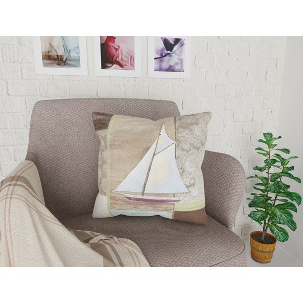 Obliečka na vankúš Vitaus Boat, 43 × 43 cm-image-1