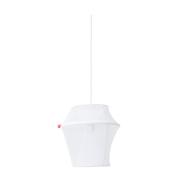 Malá biela adaptabilná lampa Moire