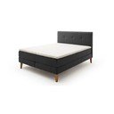 Antracitová boxspring posteľ 180x200 cm Stockholm – Meise Möbel