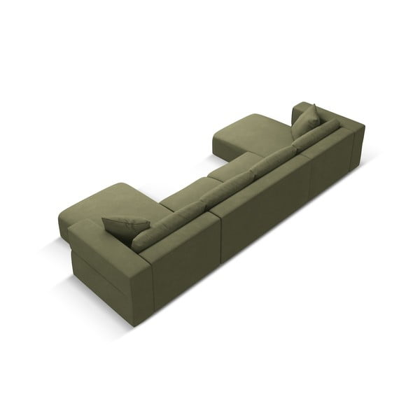 Svetlozelená rohová pohovka do "U" Esther – Milo Casa-image-3