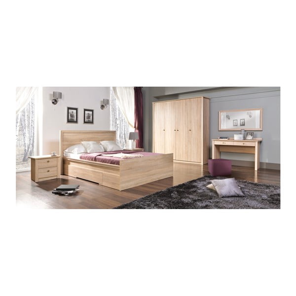 Toaletný stolík v dubovom dekore Maridex Finezja-image-1