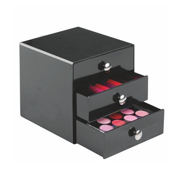 Čierny organizér s 3 zásuvkami InterDesign Drawer-image-2