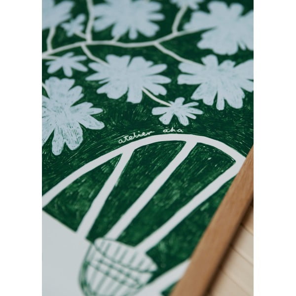 Plagát 30x40 cm Blue Flowers & Red Wine – Anouk van Cleef – The Poster Club-image-2