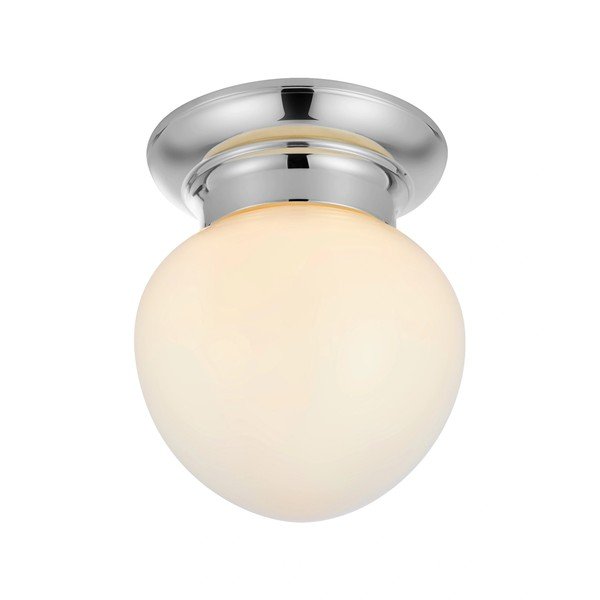 Biele/v striebornej farbe stropné svietidlo so skleneným tienidlom Ronda – Markslöjd