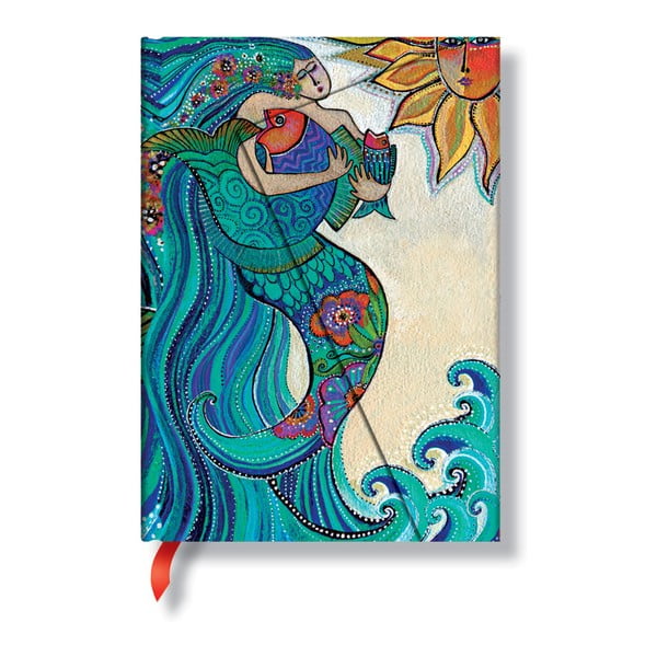 Zápisník s tvrdou väzbou  Paperblanks Ocean Song, 13 x 18 cm