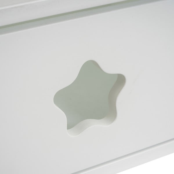 Biely detský nočný stolík s poličkami – Casa Selección-image-2