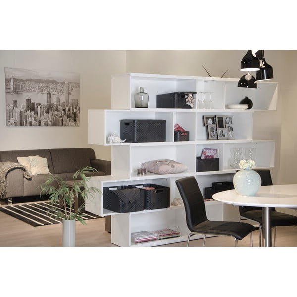 Tmavohnedý plastový úložný box s vekom 33x44,5x25 cm Style – Curver-image-1