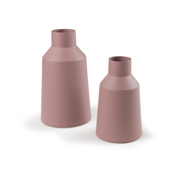 Sada 2 ružových váz La Forma Soco