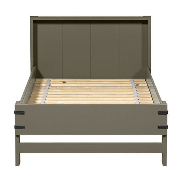 Zelená jednolôžková posteľ 90x200 cm Bobby – WOOOD-image-2