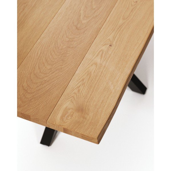 Jedálenský stôl s doskou v dubovom dekore 90x160 cm Argo – Kave Home-image-4