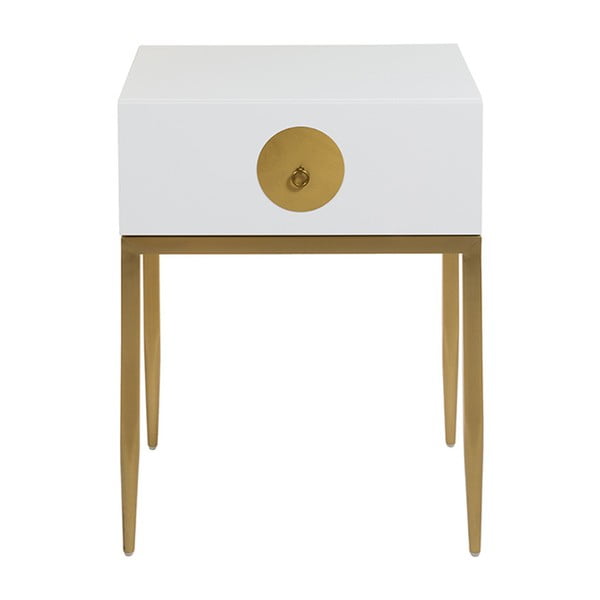 Biely nočný stolík Santiago Pons Dot