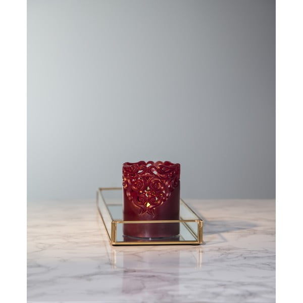 Červená vosková LED sviečka Star Trading Clary, výška 10 cm-image-4