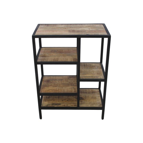 Knižnica z mahagónového dreva HSM collection Levels, výška 80 cm-image-4